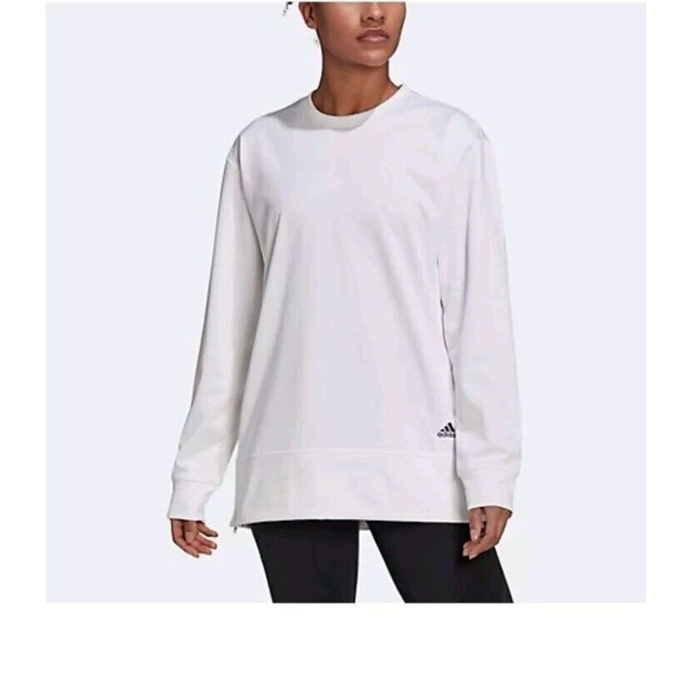 ADIDAS White AEROREADY  Training Zip Sides‎ Long Sleeve Training SweatSHIRT XL